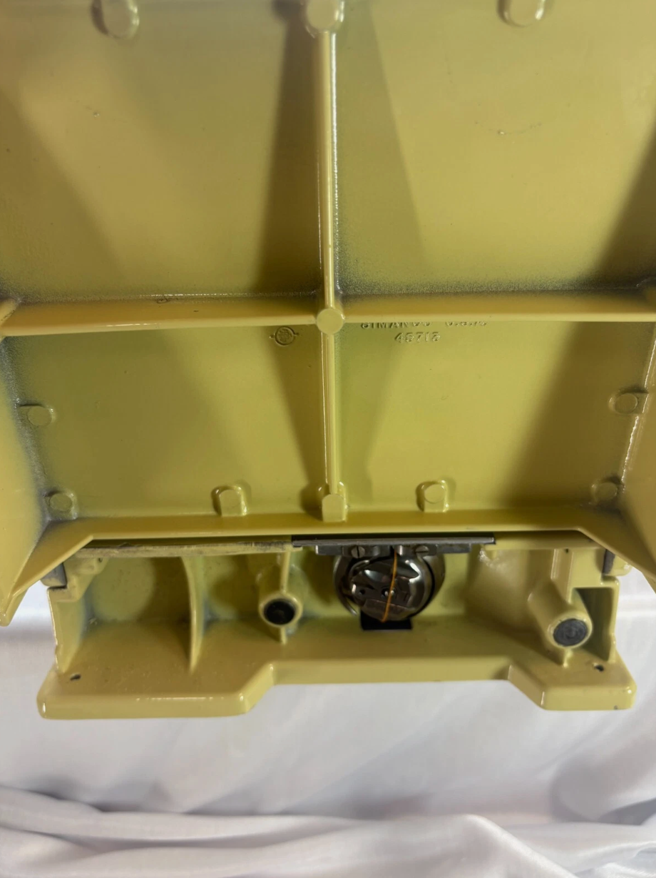 Restored Yellow Singer Featherweight 221 Sewing Machine – Gloss Finish – Quilter Ready – Attachments & Case – AJ568357