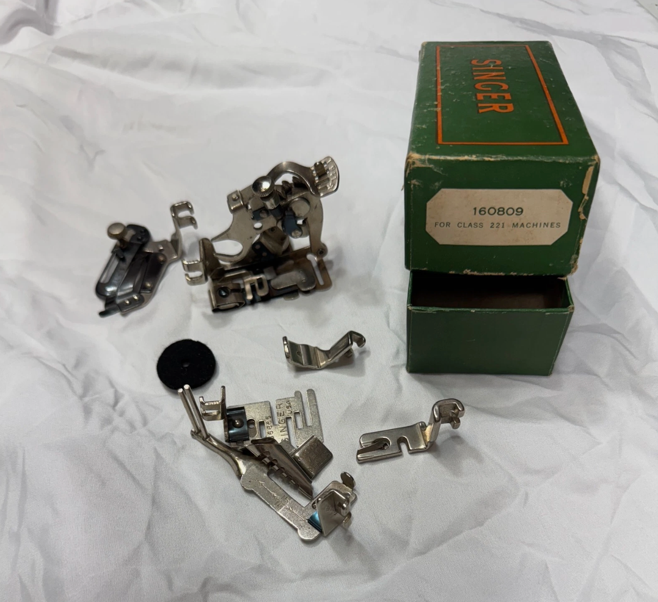 1951 Singer Featherweight 221 Centennial | Metallic Blue Restored Sewing Machine | Vintage Quilting Classic with Case & Accessories